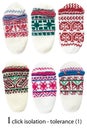 Worsted slippers Royalty Free Stock Photo