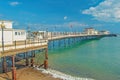 Worthing Pier on a bright sunny summer day Royalty Free Stock Photo