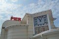 Worthing Pier entrance clock.