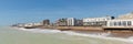 Worthing seafront south coast uk panoramic view Royalty Free Stock Photo