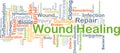 Wound healing background concept