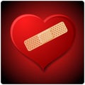 Wounded heart Royalty Free Stock Photo
