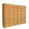 Woven Bamboo Blind for Window Shade with Natural Texture and Light Filtering Royalty Free Stock Photo