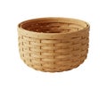 Woven bamboo container for storage or display Royalty Free Stock Photo