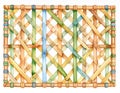 Woven Bamboo Pattern Featuring Varied Colors and Rustic Textures Detailed Close Up Design with an Artisanal Royalty Free Stock Photo