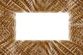 Woven basket frame Royalty Free Stock Photo