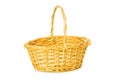 Woven basket isolated Royalty Free Stock Photo