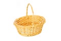 Woven basket isolated Royalty Free Stock Photo