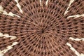 Woven basket in raffia Royalty Free Stock Photo