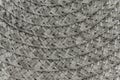 Woven black and grey wicker straw background or texture Royalty Free Stock Photo