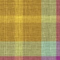 Woven cloth plaid background pattern. Traditional checkered home decor linen cloth texture effect. Seamless soft