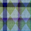Woven Cloth Plaid Background Pattern. Traditional Checkered Home Decor Linen Cloth Texture Effect. Seamless Soft
