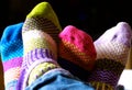 Woven Colorful Sock Friends