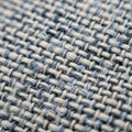A woven fabric texture highlighting the interlaced pattern of blue and Royalty Free Stock Photo