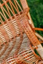 Woven handmade furniture in details. Royalty Free Stock Photo