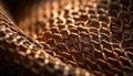 Woven leather rope adds elegance to garment generated by AI