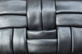 Woven leather strips pattern, soft focus Royalty Free Stock Photo