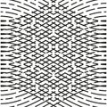 Woven line pattern. Abstract texture background. Intersecting lines illustration. Optical illusion Vector. Royalty Free Stock Photo