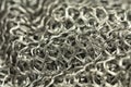 Woven metal mesh background