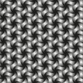 Geometric woven metallic mesh seamless vector pattern.