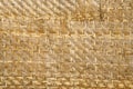 Woven palm wood pattern. Bamboo brown straw mat Royalty Free Stock Photo