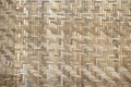 Woven palm wood pattern. Handcraft woven bamboo Royalty Free Stock Photo