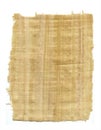 Woven papyrus paper over white Royalty Free Stock Photo