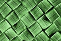Woven pattern green brush texture Royalty Free Stock Photo
