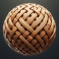 Woven rattan texture, photorealistic v