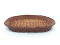 Woven Rattan Tray for Fruit and Food Kitchen Decorations in white isolated background 02