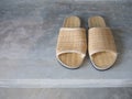 Woven slippers Royalty Free Stock Photo