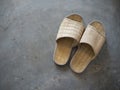 Woven slippers Royalty Free Stock Photo