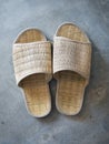 Woven slippers Royalty Free Stock Photo