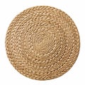 A woven straw placemat Royalty Free Stock Photo