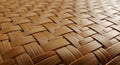 Woven texture of interlaced strips, likely bamboo or rattan, forms a basket-like Royalty Free Stock Photo