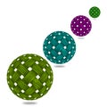 Woven Wicker ball Royalty Free Stock Photo