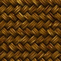 Woven wicker basket