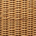 Woven wicker texture featuring interlaced natural reed strands. The pattern consists Royalty Free Stock Photo