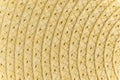 Woven yellow wicker straw background or textur Royalty Free Stock Photo