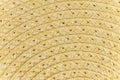 Woven yellow wicker straw background or textur Royalty Free Stock Photo