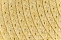 Woven yellow wicker straw background or textur Royalty Free Stock Photo