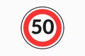 Speed limit at 30km/ h sign