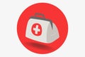 Med kit icon Silhouette