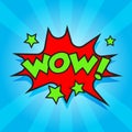 Wow comic sound effects. Royalty Free Stock Photo
