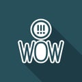 Wow exclamation - Vector icon for computer website or application
