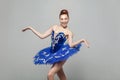 Wow, its unbelievable. Portrait of beautiful ballerina woman in