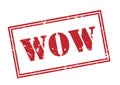 Wow stamp on white background Royalty Free Stock Photo