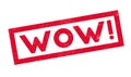 Wow rubber stamp Royalty Free Stock Photo