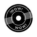 Wow rubber stamp Royalty Free Stock Photo