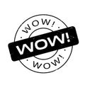 Wow rubber stamp Royalty Free Stock Photo